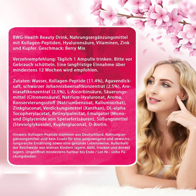 BWG / HEALTH-LINE / Beauty Collagen Drink / Pack with 28 drinking ampoules a 25ml