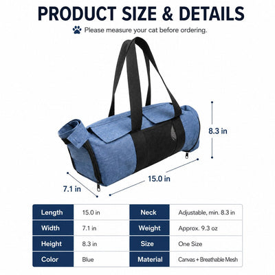 Malloren Cat Grooming Restraint Bag for Nail Trimming & Ear Cleaning – Easier Control for Wiggly Cats