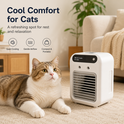 Malloren Ultra-Quiet Mini Air Cooler for Home & Office – Keeps Pets & Kids Comfortable While Beating the Heat