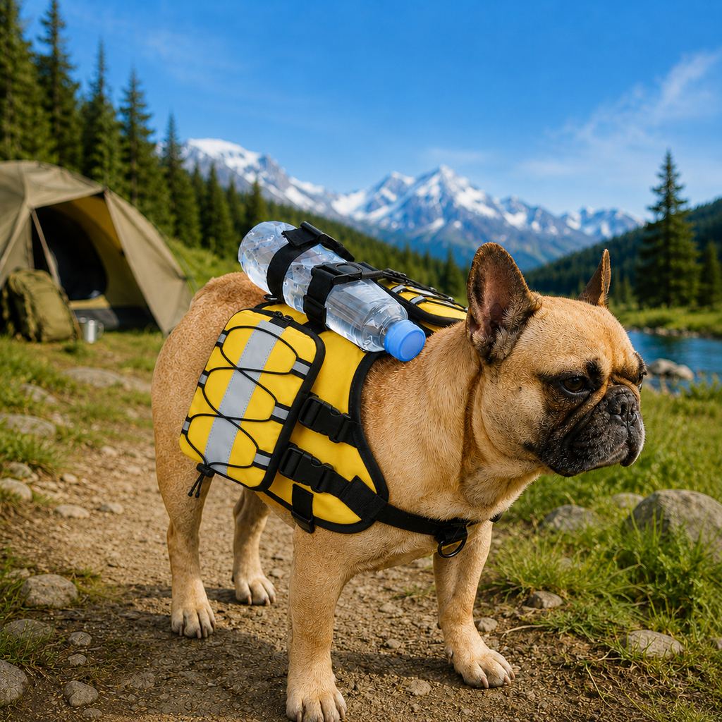 Malloren Dog Backpack Harness for Hiking & Daily Walks - Reflective Saddle Bag Vest for Carrying Water, Treats & Essentials