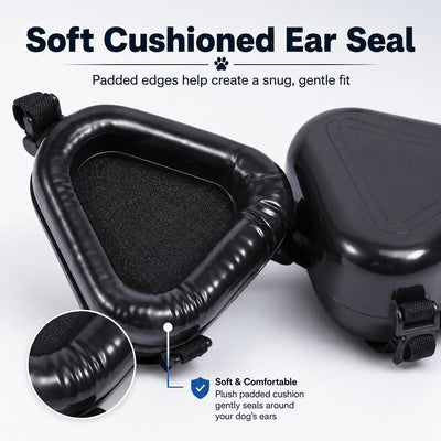 Malloren Dog Noise Reduction Ear Muffs for Fireworks, Thunderstorms & Travel - Adjustable Hearing Protection for Noise-Sensitive Dogs