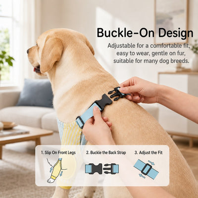 Malloren Padded Dog Elbow Protector Sleeves for Hard Floors - Dual Front-Leg Coverage for Pressure & Rubbing