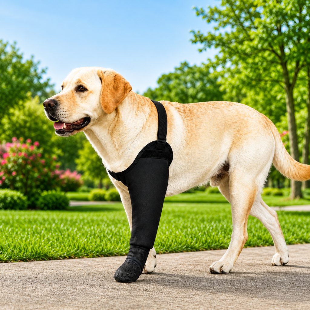 Malloren Dog Front Leg Protective Sleeve for Recovery & Walks - Helps Reduce Licking
