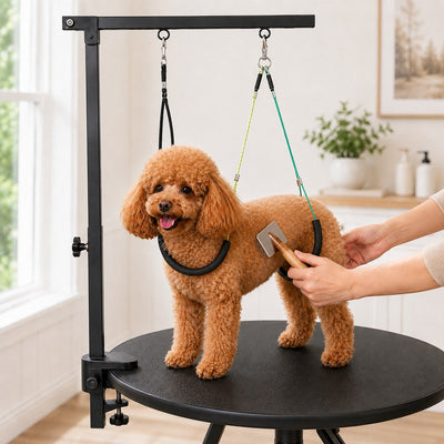Malloren Adjustable Dog Grooming Arm Kit for At-Home Grooming - Steadier Brushing, Trimming & Nail Care