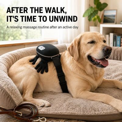 Malloren Hands-Free Dog Massager with Heat – Bionic Kneading for Post-Walk Relaxation & Everyday Comfort