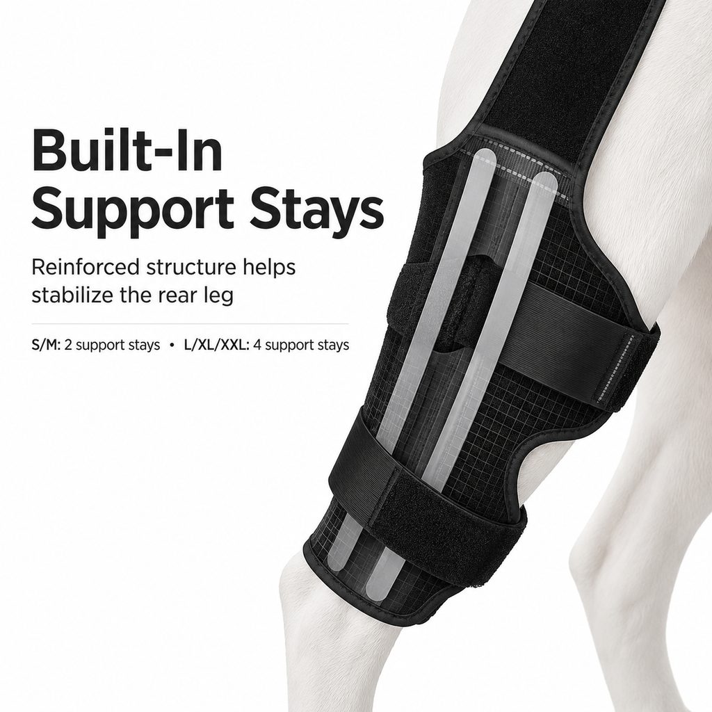 Malloren RearGuard Dog Rear Leg Support Brace - Anti-Slip Hind Leg Stability Wrap for Senior Dogs, Hardwood Floors & Recovery Walks