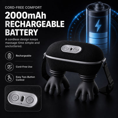 Malloren Hands-Free Dog Massager with Heat – Bionic Kneading for Post-Walk Relaxation & Everyday Comfort