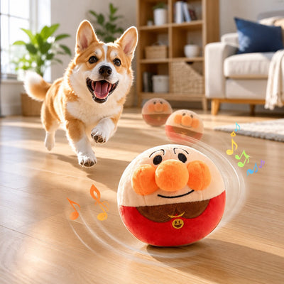 Malloren Interactive Electric Bouncing Plush Dog Toy for Indoor Chase Play & Bored Dogs
