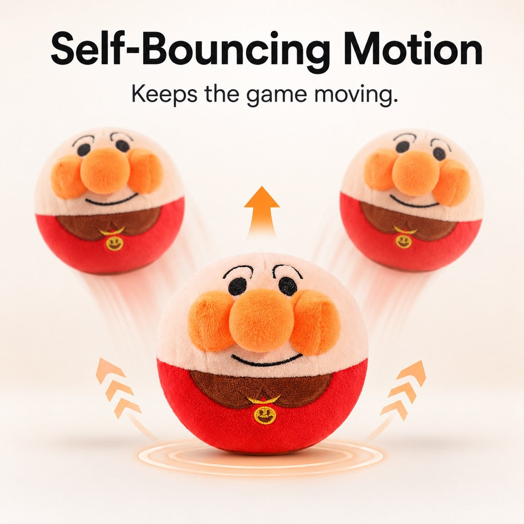 Malloren Interactive Electric Bouncing Plush Dog Toy for Indoor Chase Play & Bored Dogs