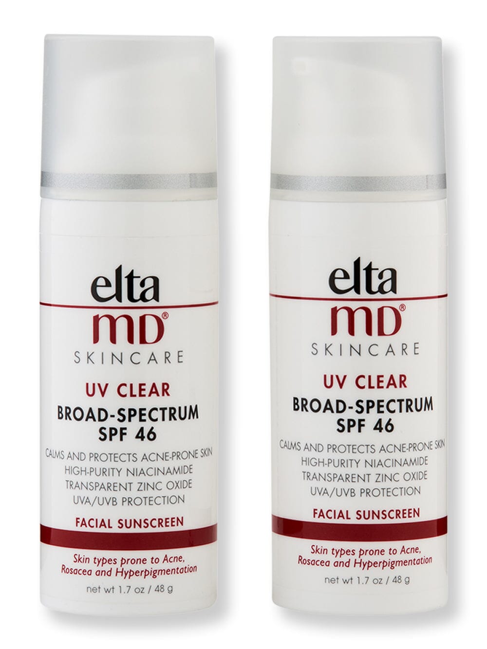 EltaMD UV Clear Broad-Spectrum SPF 46 2 ct