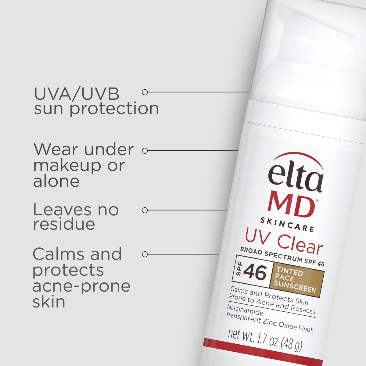 EltaMD UV Clear Tinted SPF 46 Broad-Spectrum DUO