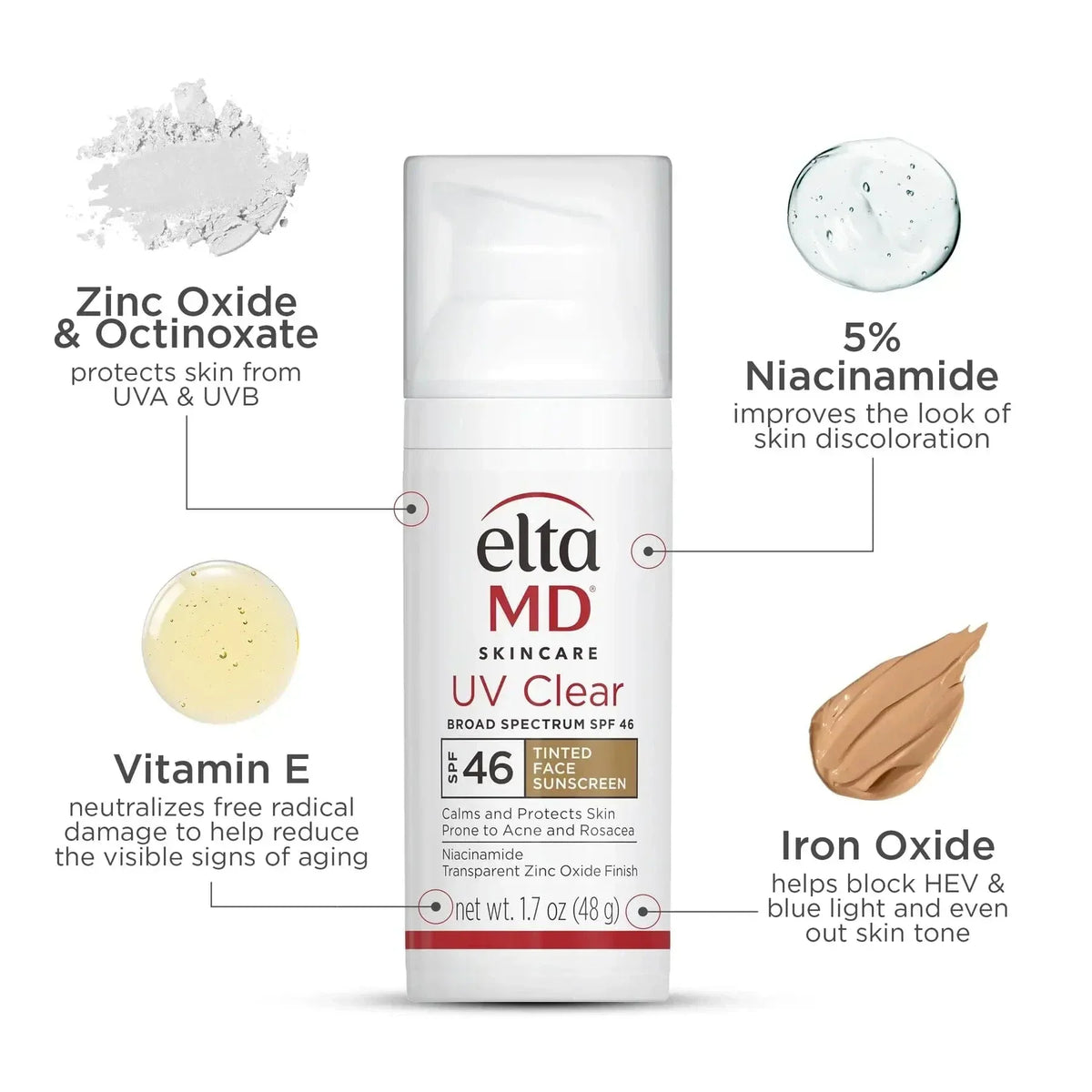 EltaMD UV Clear Tinted Broad-Spectrum SPF 46 3-Pack