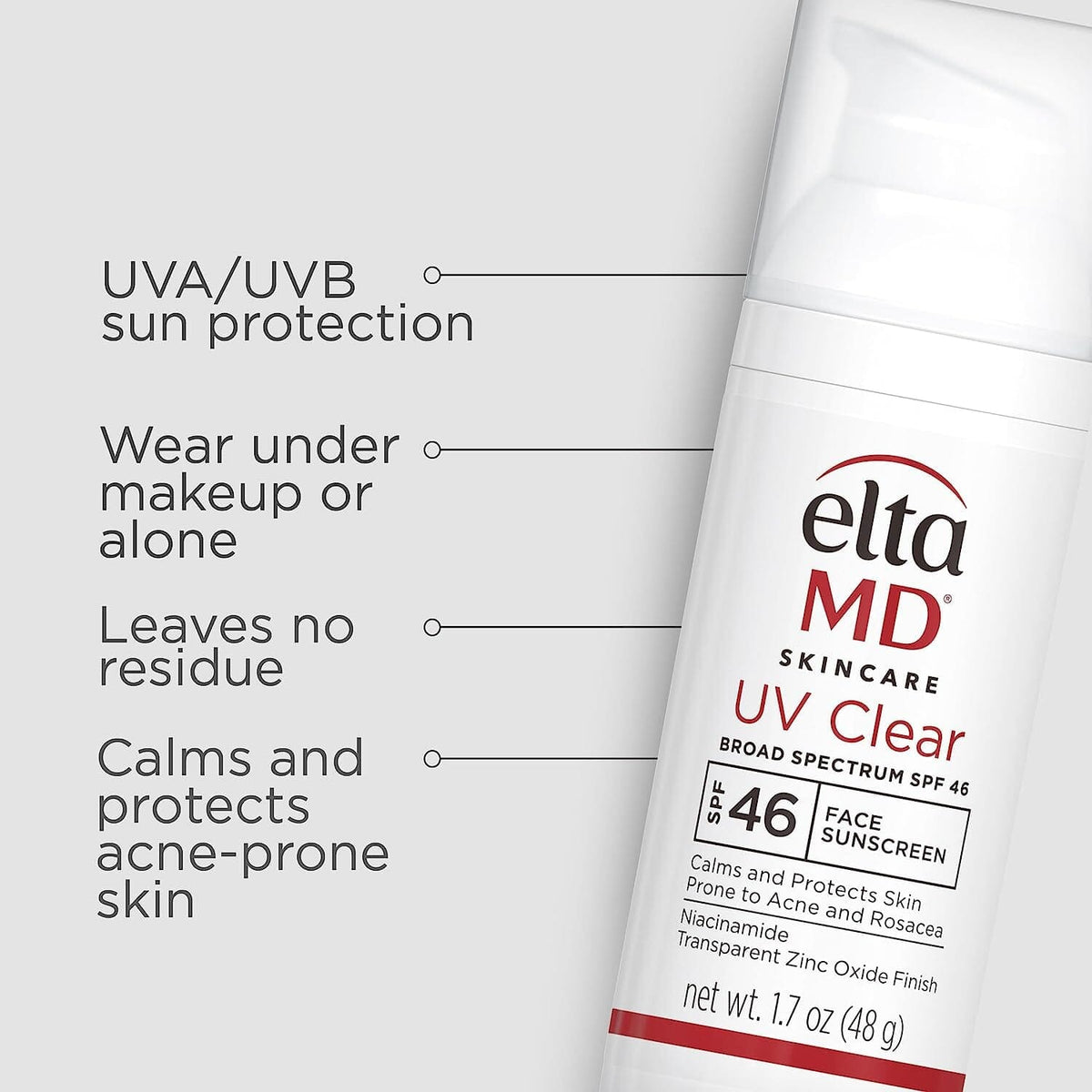 EltaMD UV Clear Untinted SPF 46 Broad-Spectrum Duo