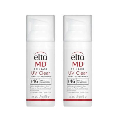 EltaMD UV Clear Untinted SPF 46 Broad-Spectrum Duo