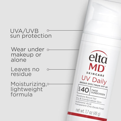 EltaMD UV Daily Untinted Broad-Spectrum SPF 40 DUO