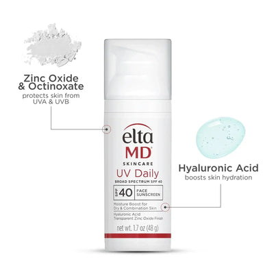 EltaMD UV Daily Untinted Broad-Spectrum SPF 40 DUO