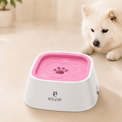 Malloren Floating Pet Water Bowl for Home & Car - Less Splash, Cleaner Floors