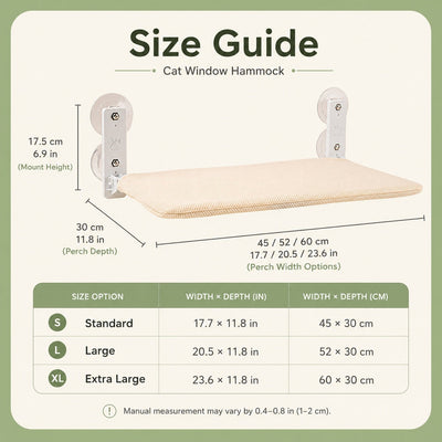 Malloren Foldable Cat Window Hammock for Apartments - No-Drill Suction Perch for Sunny Naps Without Taking Up Floor Space