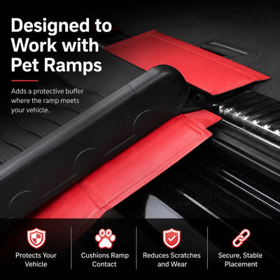 Malloren Foldable Pet Ramp Bumper Protector Mat for SUVs - Protect Your Rear Bumper from Dog Scratches During Car Loading