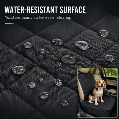 Malloren Front Seat Pet Car Seat Cover with Seat Belt Tether - Passenger Seat Protector