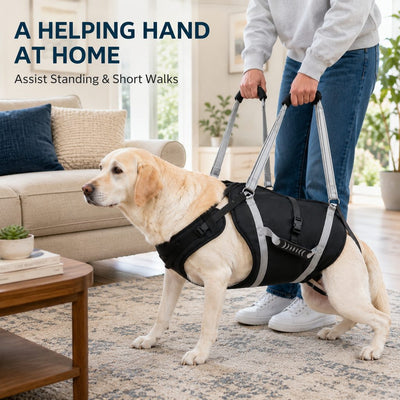Malloren Full-Body Dog Lift Support Harness for Large Senior Dogs - Easier Stairs, Standing & Car Entry