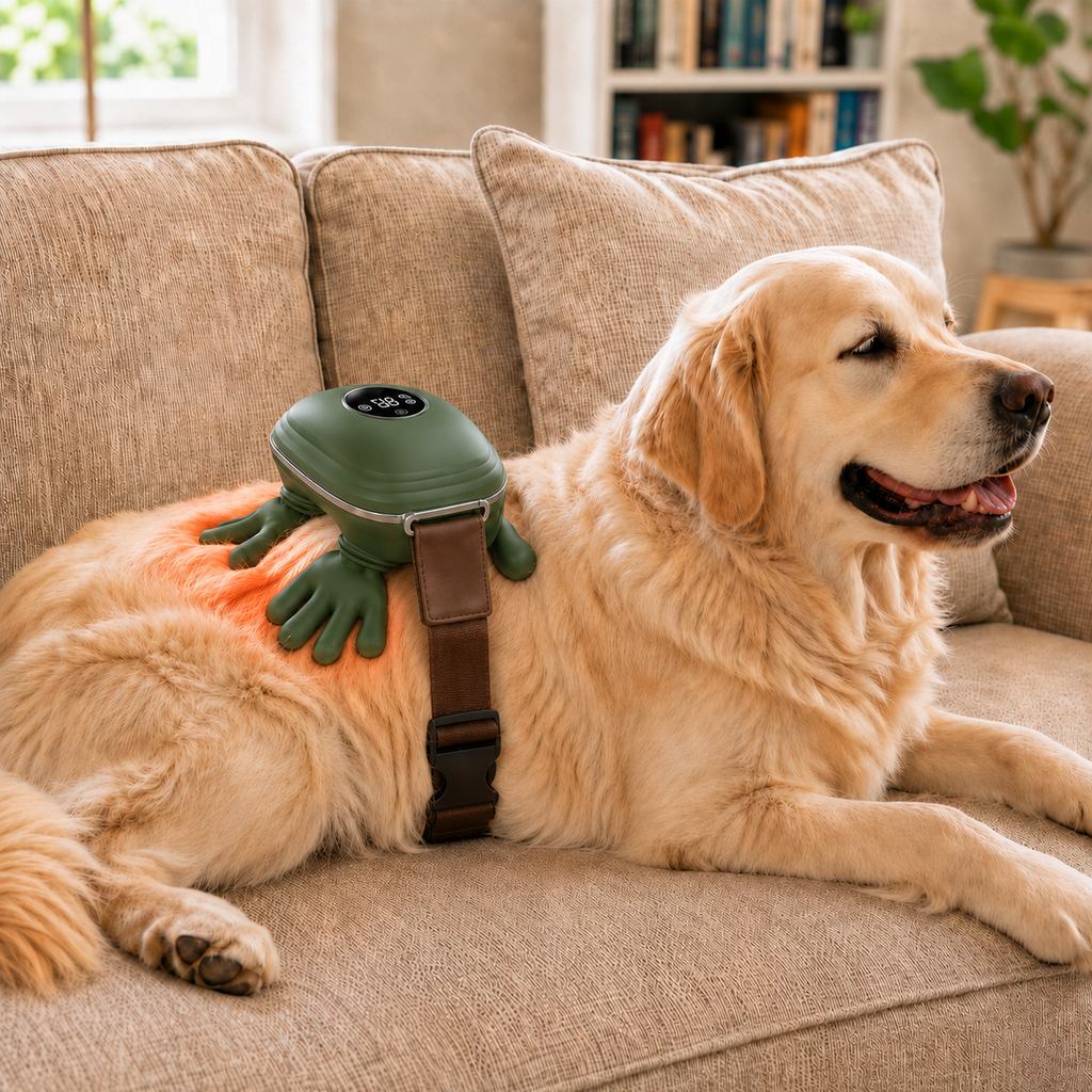 Malloren Hands-Free Dog Massager with Heat – Bionic Kneading for Post-Walk Relaxation & Everyday Comfort