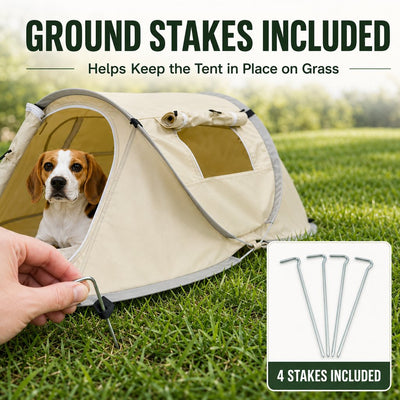Malloren Portable Pop-Up Pet Tent for Home, Parks & Travel - A Familiar Rest Space for Cats & Small Dogs