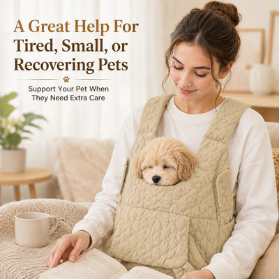 Malloren Hands-Free Front Pet Carrier Backpack for Small Dogs & Cats - Comfortable Carrying for Walks & Travel