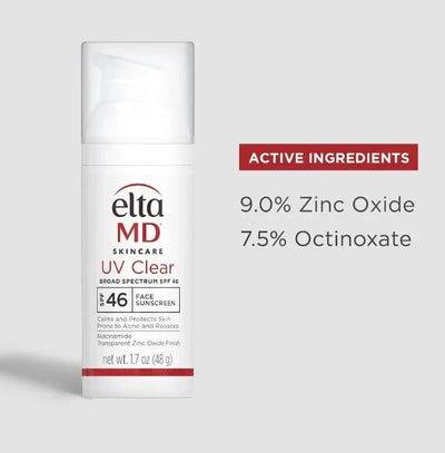 EltaMD UV Clear Untinted SPF 46 Broad-Spectrum 3-Pack