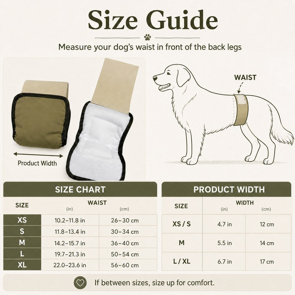 Malloren 3-Pack Washable Male Dog Belly Bands for Indoor Marking & Senior Dribbles - Reusable Dog Diaper Wraps to Protect Floors & Furniture