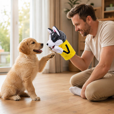 Malloren Interactive Boxing Pet Puppet for Indoor Play – Squeeze-to-Punch Sound Toy for Bored Dogs & Cats