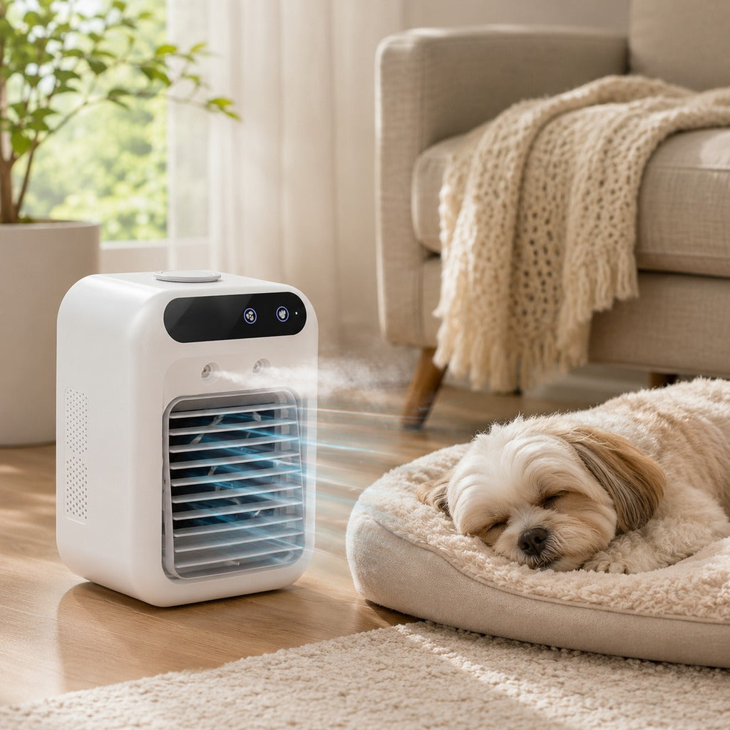 Malloren Ultra-Quiet Mini Air Cooler for Home & Office – Keeps Pets & Kids Comfortable While Beating the Heat