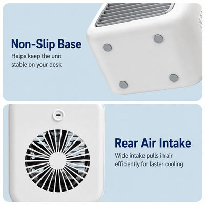 Malloren Ultra-Quiet Mini Air Cooler for Home & Office – Keeps Pets & Kids Comfortable While Beating the Heat