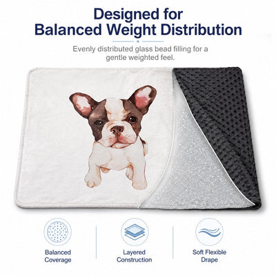 Malloren Layered Minky Pet Comfort Blanket for Dog Beds, Quiet Corners & Noisy Moments