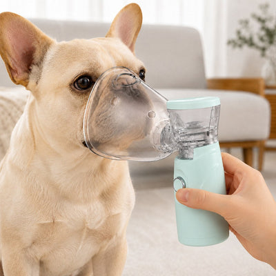 Malloren Portable Pet Mist Care Kit for Dogs & Cats - Rechargeable Handheld Device with Two Masks