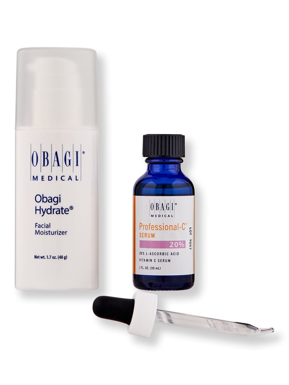 Obagi Hydrate Facial Moisturizer 1.7oz & Professional-C Serum 20% 1oz
