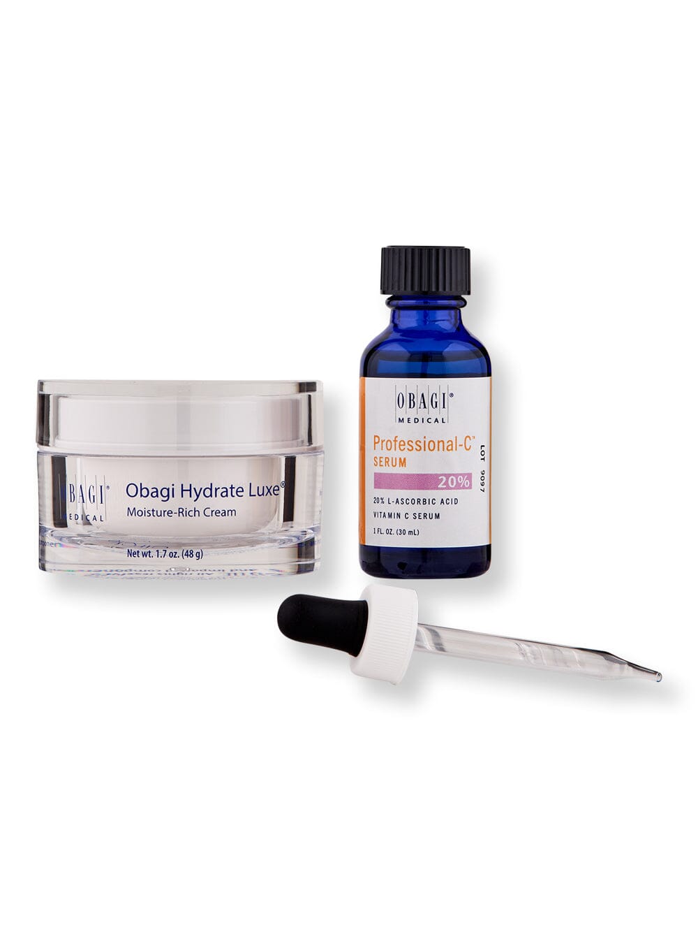 Obagi Hydrate Luxe 1.7 oz & Professional-C Serum 20% 1 oz