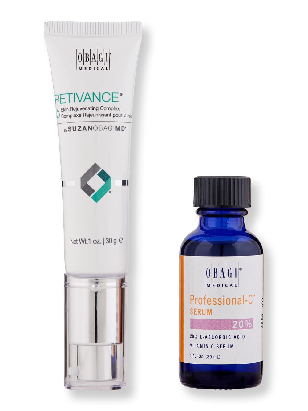 Obagi SuzanObagiMD Retivance Skin Rejuvenating Complex 1oz & Professional-C Serum 20% 1oz