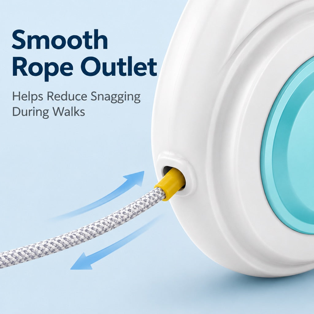 Malloren Rechargeable Light-Up Retractable Dog Leash for Night Walks - Helps Small Dogs Stay Visible & Easy to Control