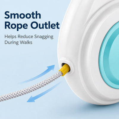 Malloren Rechargeable Light-Up Retractable Dog Leash for Night Walks - Helps Small Dogs Stay Visible & Easy to Control