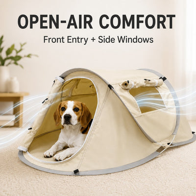 Malloren Portable Pop-Up Pet Tent for Home, Parks & Travel - A Familiar Rest Space for Cats & Small Dogs