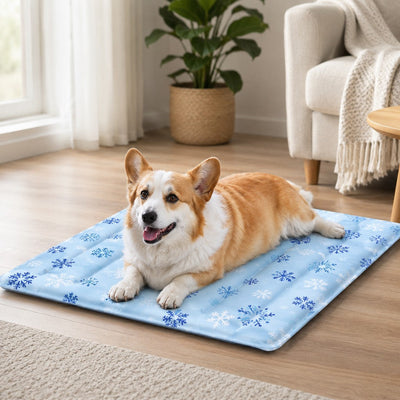 Malloren Cooling Gel Pet Mat for Hot Days at Home, Crates & Travel - Waterproof Chill Pad for Dogs & Cats