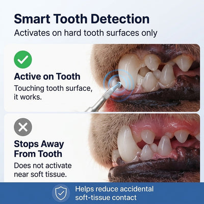 Malloren Ultrasonic Pet Dental Cleaner for Dogs & Cats – At-Home Tartar Care for Fresher Breath Between Vet Visits