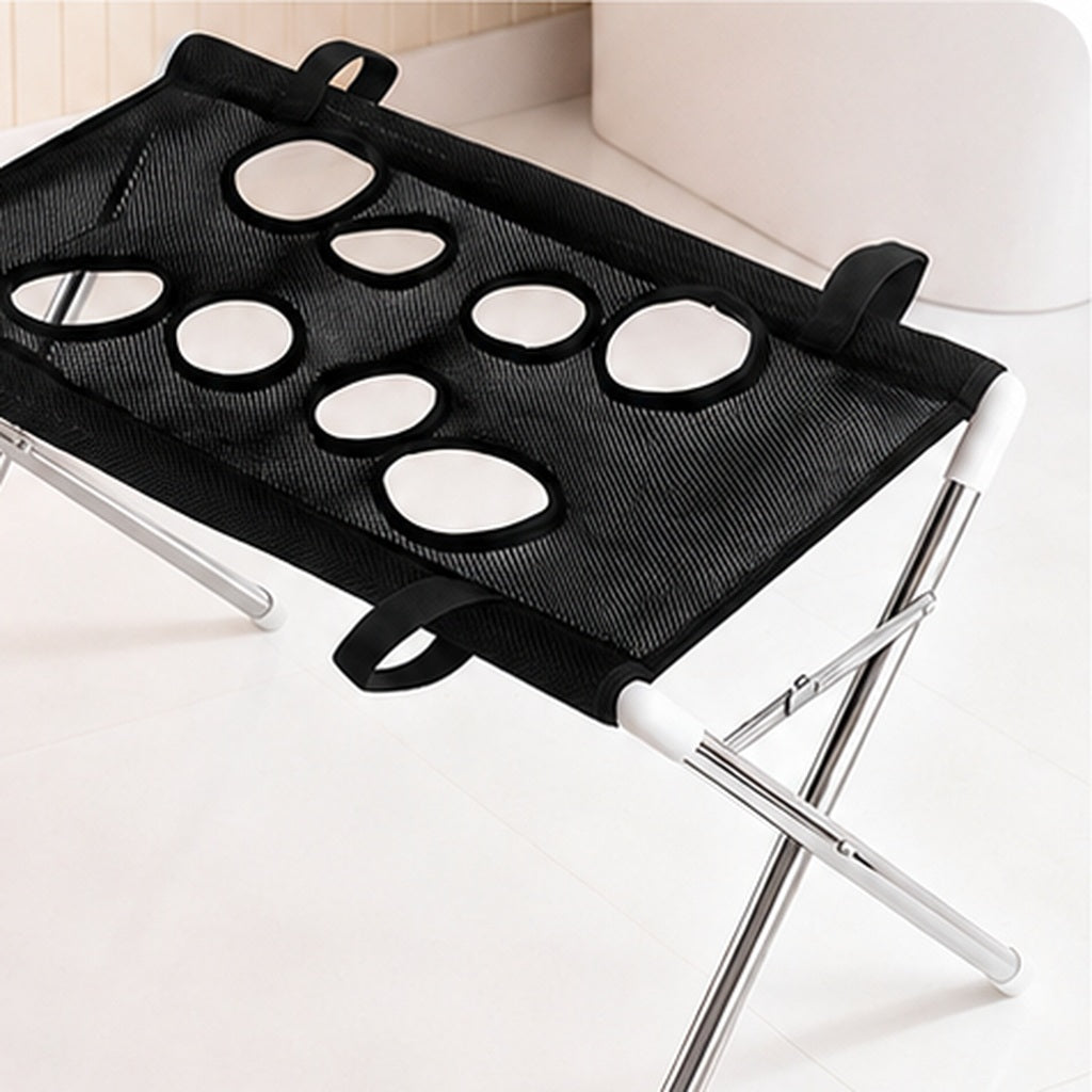 Malloren Foldable Pet Grooming Stand for Cats & Small Dogs - Bathing & Nail Trimming Support for Less Squirming