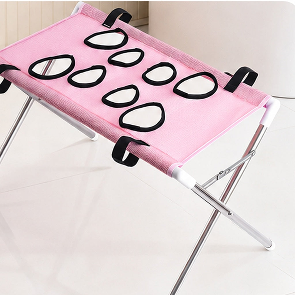 Malloren Foldable Pet Grooming Stand for Cats & Small Dogs - Bathing & Nail Trimming Support for Less Squirming