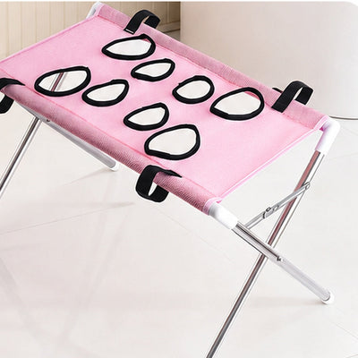 Malloren Foldable Pet Grooming Stand for Cats & Small Dogs - Bathing & Nail Trimming Support for Less Squirming