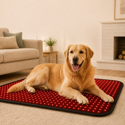 Malloren Pet Red & Near-Infrared Light Wellness Mat - Hands-Free At-Home Comfort for Senior, Active & Resting Dogs