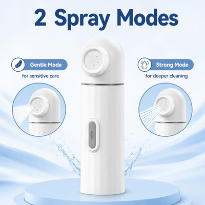 Malloren Portable Pet Rinser for Muddy Paws After Walks - USB-C Rechargeable 2-Mode Dog & Cat Cleaning Sprayer