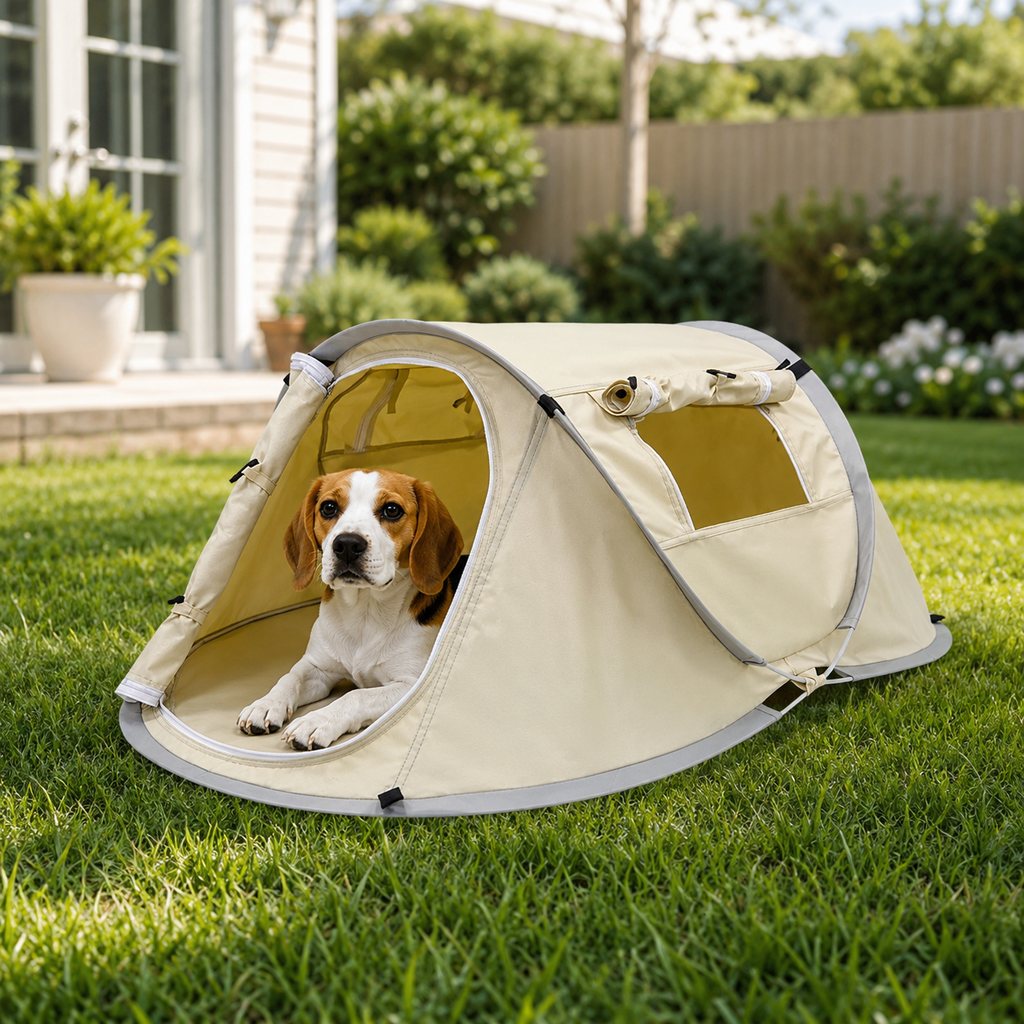 Malloren Portable Pop-Up Pet Tent for Home, Parks & Travel - A Familiar Rest Space for Cats & Small Dogs