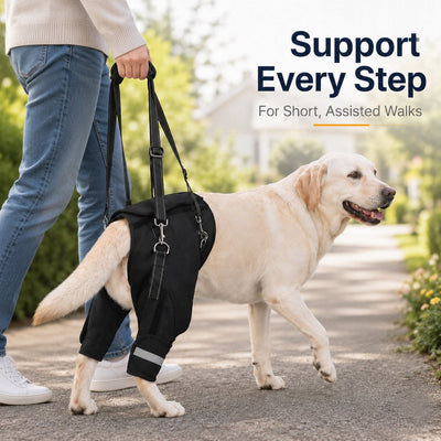 Malloren Help Your Senior Dog Climb Stairs, Get in the Car & Walk with Rear-Leg Support
